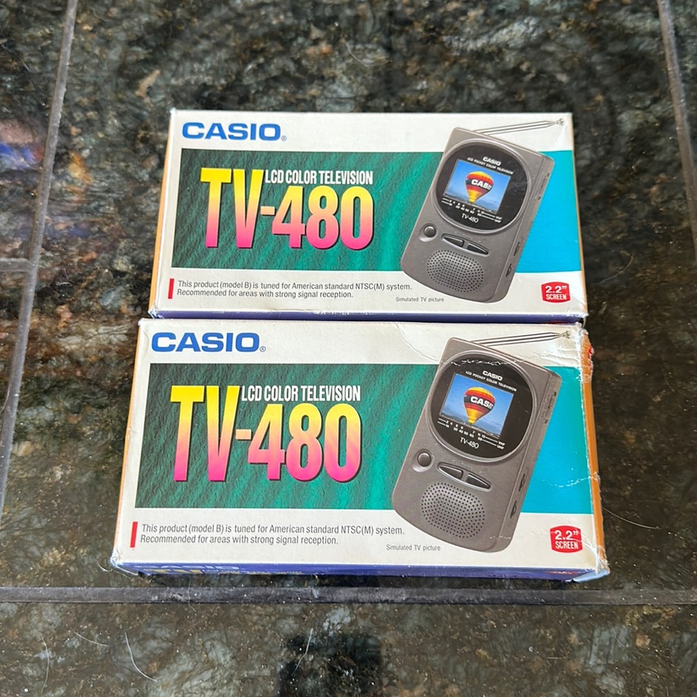 In box Casio TV-480 lcd color television
